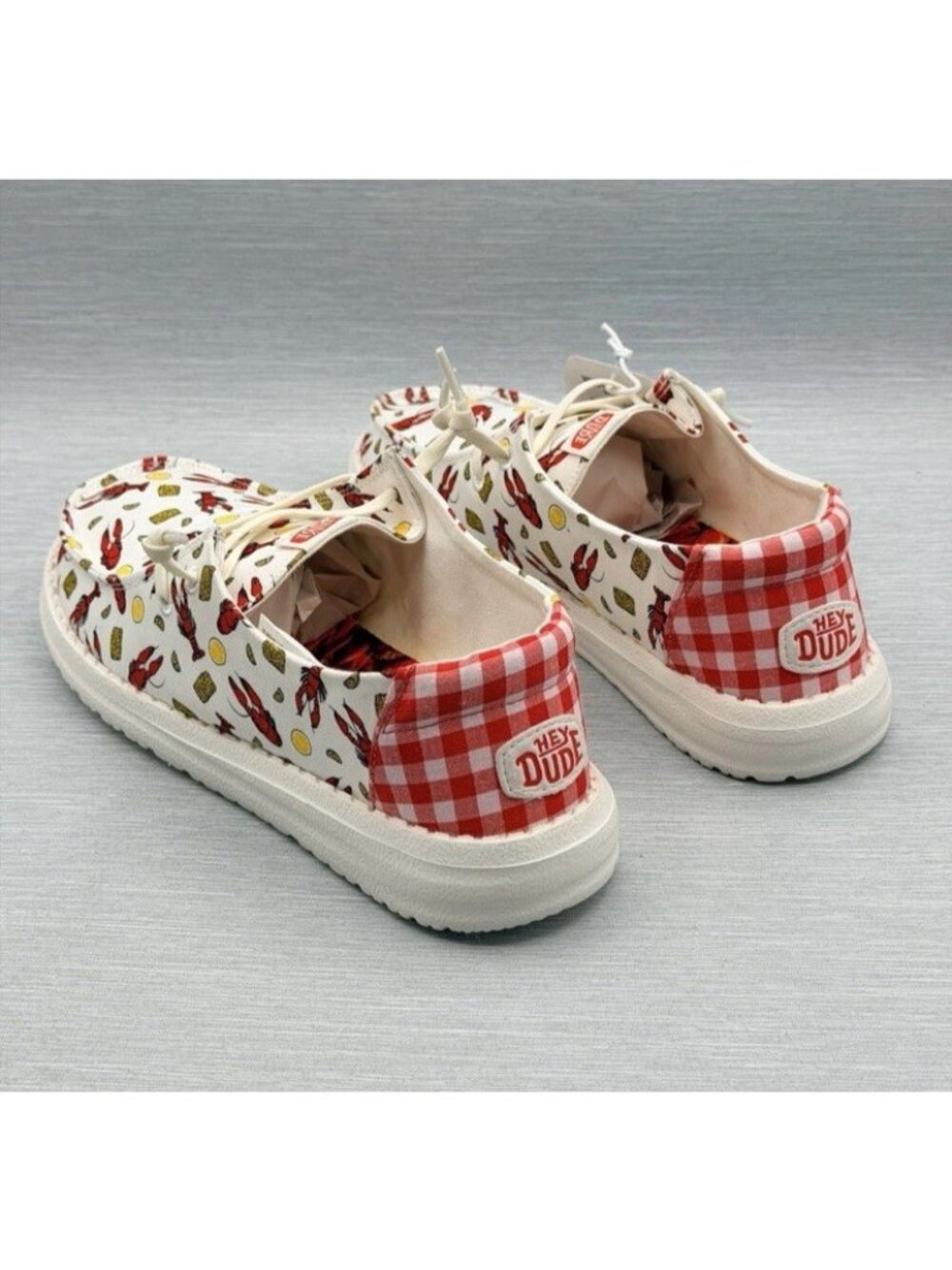 Hey Dude Wendy Women's Size 9 Shoes Crawfish Boil Cajun Novelty Seafood Boil - Picture 6 of 8